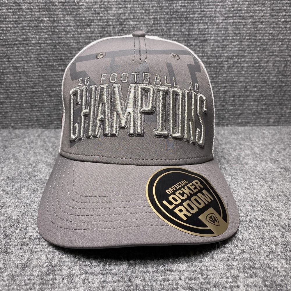Top of the World Hat Mens OS Gray Oklahoma Sooners 2020 Big XII Champions Cap